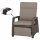 Corido Relax Loungesessel Gestell Alu matt-anthrazit, Gardino®-Geflecht charcoal grey, mit Sitz- u. Rückenkissen taupe meliert