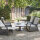 Corido Relax Loungesessel Gestell Alu matt-anthrazit, Gardino®-Geflecht charcoal grey, mit Sitz- u. Rückenkissen taupe meliert