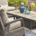 Corido Modul 2-Sitzer Gestell Alu matt-anthrazit, Gardino®-Geflecht charcoal grey, mit Sitz- u. Rückenkissen taupe meliert