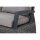 Corido Modul links 2-Sitzer Gestell Alu matt-anthrazit, Gardino®-Geflecht charcoal grey, mit Sitz- u. Rückenkissen taupe meliert
