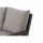 Corido Modul links 2-Sitzer Gestell Alu matt-anthrazit, Gardino®-Geflecht charcoal grey, mit Sitz- u. Rückenkissen taupe meliert