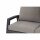 Corido Modul rechts 2-Sitzer Gestell Alu matt-anthrazit, Gardino®-Geflecht charcoal grey, mit Sitz- u. Rückenkissen taupe meliert