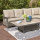 Corido Modul rechts 2-Sitzer Gestell Alu matt-anthrazit, Gardino®-Geflecht charcoal grey, mit Sitz- u. Rückenkissen taupe meliert