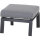 Valencia Loungehocker matt anthrazit / salt&pepper Gestell Aluminium, inkl. Kissen