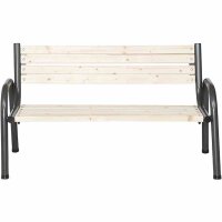 Park 3 Sitzer Bank Gestell aus Stahl in anthrazit,...