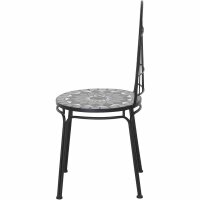 Como Stapelstuhl Stahl mit Mosaikoptik