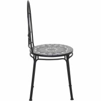 Como Stapelstuhl Stahl mit Mosaikoptik