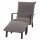 Lounge-Set Rockford matt anthrazit, Hocker+Sessel, Bezug Sunbrella