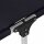 Alu-XXL Dreibeinliege Gestell Aluminium silber, Fläche Ranotex®-Gewebe schwarz