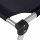 Alu-XXL Dreibeinliege Gestell Aluminium silber, Fläche Ranotex®-Gewebe schwarz