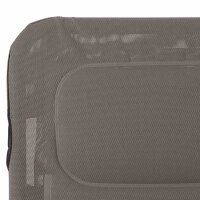Fano Kippliege Stahl anthrazit / Textilbezug taupe 150cm x72cm x 112cm