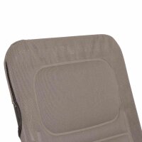 Fano Kippliege Stahl anthrazit / Textilbezug taupe 150cm x72cm x 112cm