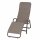 Fano Kippliege Stahl anthrazit / Textilbezug taupe 150cm x72cm x 112cm