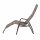 Fano Kippliege Stahl anthrazit / Textilbezug taupe 150cm x72cm x 112cm