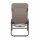Fano Kippliege Stahl anthrazit / Textilbezug taupe 150cm x72cm x 112cm