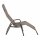 Fano Kippliege Stahl anthrazit / Textilbezug taupe 150cm x72cm x 112cm