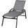 Milos Rollliege Gestell Aluminium matt-anthrazit, Fläche Ranotex®-Gewebe schwarz-silber