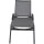 Milos Rollliege Gestell Aluminium matt-anthrazit, Fläche Ranotex®-Gewebe schwarz-silber