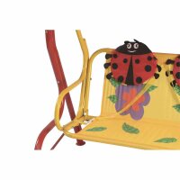 Marie Kinderschaukel Gestell Stahl rot, Fläche 100% Polyester rot, 75cm x 115cm x 118cm