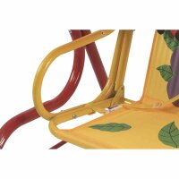 Marie Kinderschaukel Gestell Stahl rot, Fläche 100% Polyester rot, 75cm x 115cm x 118cm