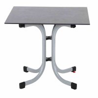 Sola Klapptisch 80cm x 80cm, Gestell Stahl silber,...