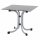 Sola Klapptisch 80cm x 80cm, Gestell Stahl silber, Tischplatte HPL dark stone