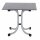 Sola Klapptisch 80cm x 80cm, Gestell Stahl silber, Tischplatte HPL dark stone