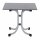 Sola Klapptisch 80cm x 80cm, Gestell Stahl silber, Tischplatte HPL dark stone