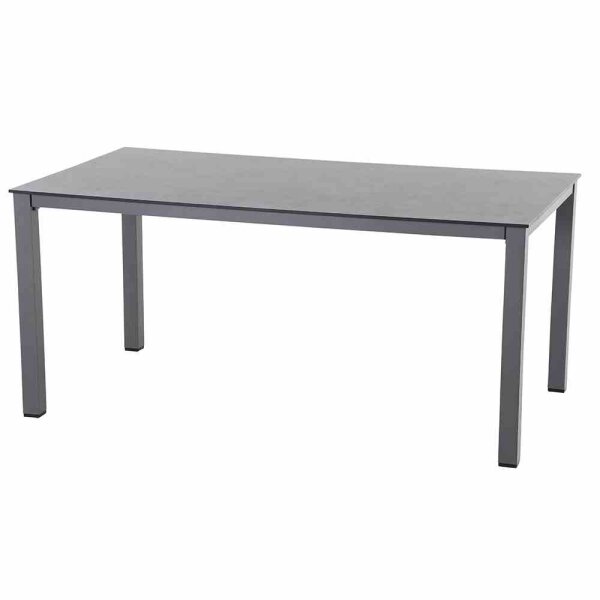 Sola Dining Tisch 160cm x 90cm, Gestell Aluminium anthrazit,