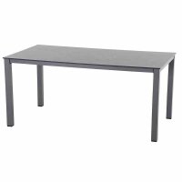 Sola Dining Tisch 160cm x 90cm, Gestell Aluminium anthrazit,
