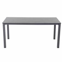 Sola Dining Tisch 160cm x 90cm, Gestell Aluminium anthrazit,