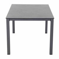 Sola Dining Tisch 160cm x 90cm, Gestell Aluminium anthrazit,