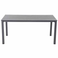 Sola Dining Tisch 160cm x 90cm, Gestell Aluminium anthrazit,