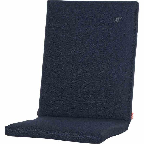 ASTER Sesselauflage 110cm Dessin Fish Bone dunkelblau, 100% recyceltes Polyester