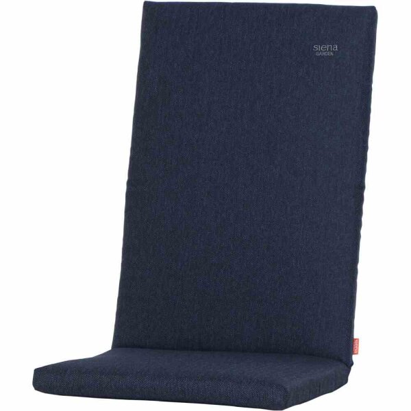 ASTER Sesselauflage 123cm Dessin Fish Bone dunkelblau, 100 % recyceltes Polyester