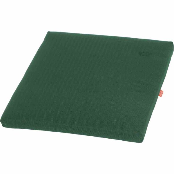 Aster Sitzkissen/Hockerauflage Dessin Fish Bone smaragd, 100 % recyceltes Polyester