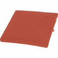 Aster Sitzkissen/Hockerauflage Dessin Fish Bone terrakotta, 100 % recyceltes Polyester