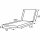 Aster Auflage zu Liege, 200 cm, fish bone terrakotta aus 100 % recyceltes Polyester