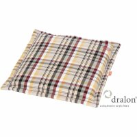 LISSA Sitzkissen/Hockerauflage Dessin Karo beige, 100%...