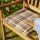 LISSA Sitzkissen/Hockerauflage Dessin Karo beige, 100% Polyacryl