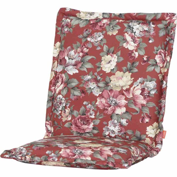 LISSA Sesselauflage 100 cm Dessin Blume terrakotta, 100% Baumwolle