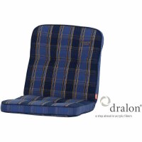 Tarent Auflage zu Sessel, 100 cm, Karo blau Bezug aus...
