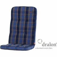 Tarent Auflage zu Sessel, 123 cm, Karo blau Bezug aus...