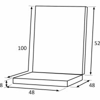 TARENT Sesselauflage 100cm Dessin Palme grün, 100% Baumwolle