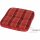 TARENT Sitzkissen / Hockerauflage Dessin Karo rot, 100% Polyacryl