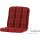 Tarent Sesselauflage Dessin Karo rot, 100% Polyacryl