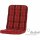 TARENT Sesselauflage 110 cm Dessin Karo rot, 100% Polyacryl