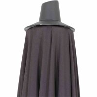 Avio Mittelstockschirm anthrazit/anthrazit Ø 300cm, Gestell Alu anthrazit, Streben Stahl, Bezug 100% Polyester, 220g/m² anthrazit, Lichtschutzfaktor UPF 50+