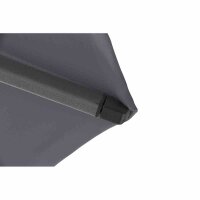 Avio Mittelstockschirm anthrazit/anthrazit Ø 300cm, Gestell Alu anthrazit, Streben Stahl, Bezug 100% Polyester, 220g/m² anthrazit, Lichtschutzfaktor UPF 50+