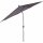 Avio Mittelstockschirm anthrazit/anthrazit Ø 300cm, Gestell Alu anthrazit, Streben Stahl, Bezug 100% Polyester, 220g/m² anthrazit, Lichtschutzfaktor UPF 50+